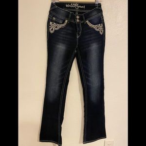 Wallflower dark blue bootcut jeans